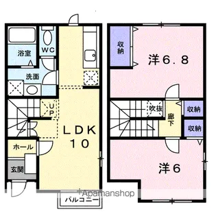 ジェンティーレ Ⅰ【1階】の間取り