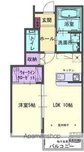 ノースポミエA【102号室】の間取り