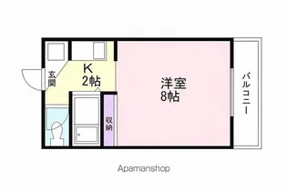 コーポボラススピティ【206号室】の間取り