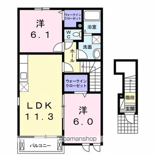 ファインD【2階】の間取り