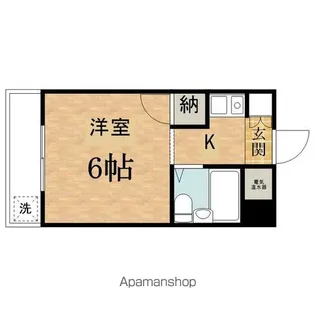 ぶるうめんはいむなかの【203号室】の間取り