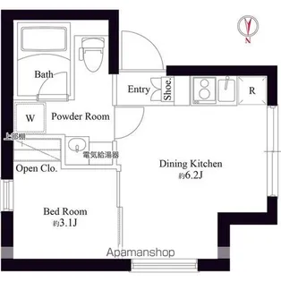 エスポワール門前仲町【4階】の間取り