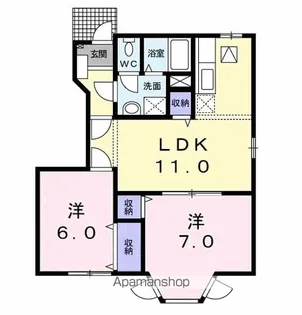 トランキルメゾン【1階】の間取り