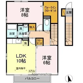 ソレーユ津田沼【2階】の間取り