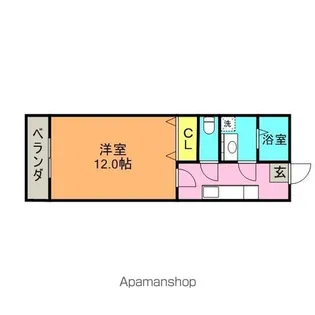フォーブルハウス中園A【203号室】の間取り