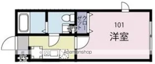 千葉県八千代市勝田台北3丁目【アパート】の間取り