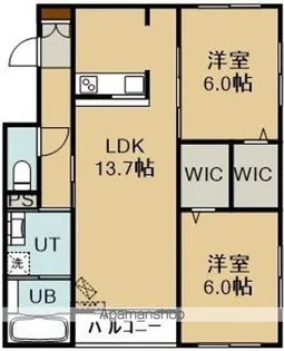 NEW PIAZZA【2階】の間取り