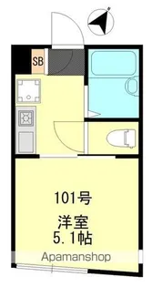 KKハウス金町【1階】の間取り