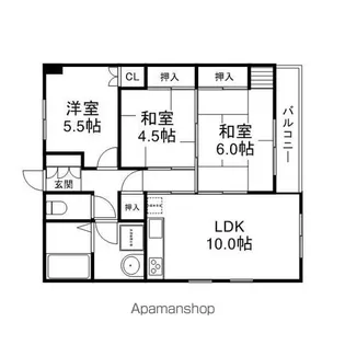 グリーンメゾン223【2階】の間取り