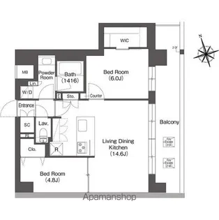 ルーウェ東大泉【2階】の間取り