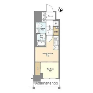 テラス横浜鶴見【5階】の間取り