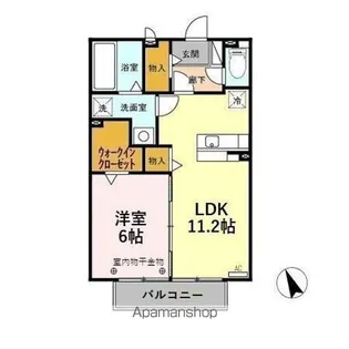 ターミナルパーク中新湊 B【2階】の間取り