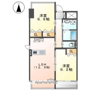 GNO.1美女神【4階】の間取り