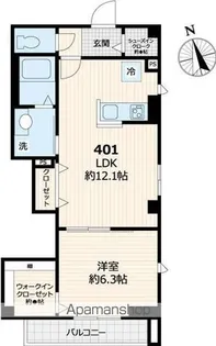 PORTOFINO本郷【401号室号室】の間取り
