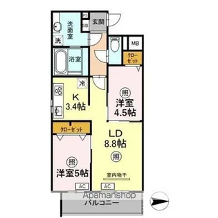 DIMORARE【1階】の間取り