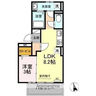 シトラスコートぶんごばし【1階】の間取り