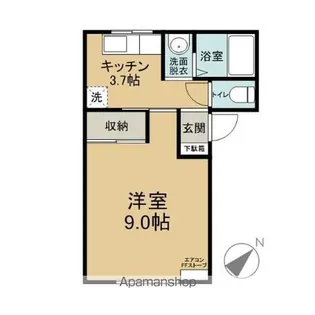 カーサ・ヴェガ【203号室】の間取り