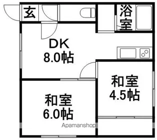 コーポエルム【202号室】の間取り