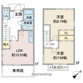 エスパスよもぎ台【2階】の間取り