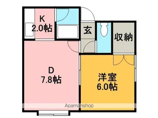 プラタナスE【1階】の間取り