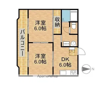 キャッスルモモⅠ【3階】の間取り