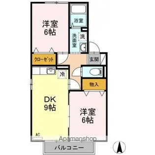 リビングタウン安積 C【2階】の間取り