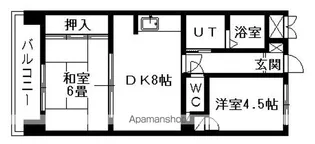 オルゴグラート札幌【803号室】の間取り