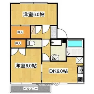 エステイト桐原【1階】の間取り