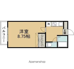 リトルシャトー荒巻【2階】の間取り
