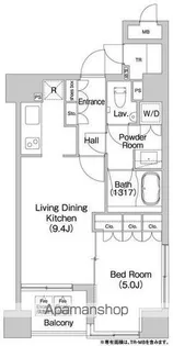 コンフォリア日本橋人形町ノース【5階】の間取り