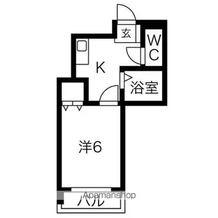 フルール・ド・高宮【4階】の間取り