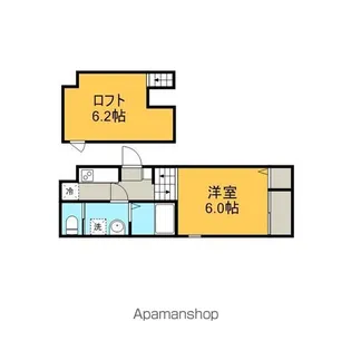 1Kの間取り画像