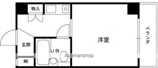 シェルプール弐番館【2階】の間取り