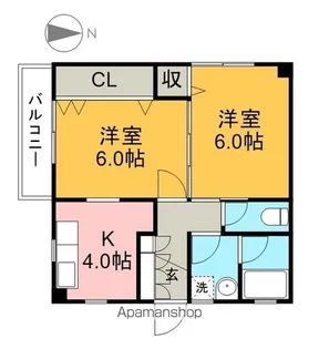 ハイツノウム【3階】の間取り