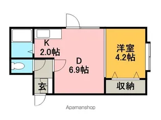メモリアルクリスタル【2階】の間取り