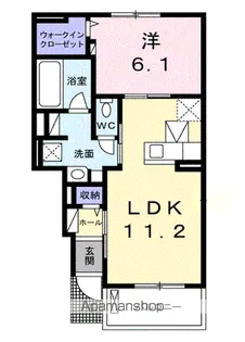 プラスターラー.エス 弐番館【1階】の間取り