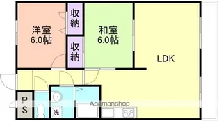 スペイシャル紀ノ川【4階】の間取り