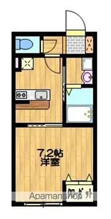 クラージュ春日【106号室】の間取り