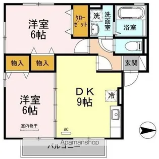 リベルタ スクエア A棟【2階】の間取り