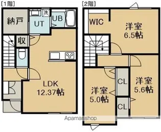 パオス日吉Ⅱ【B号室】の間取り