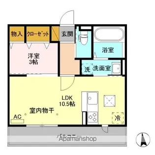 レセンテ ノワ【2階】の間取り