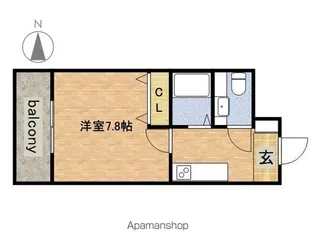 フロンティアタワー名駅南(旧CITY SPIRE 名駅南)【3階】の間取り