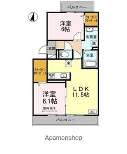 ファミール玉木【3階】の間取り