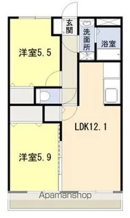 リバティゾーン【304号室】の間取り