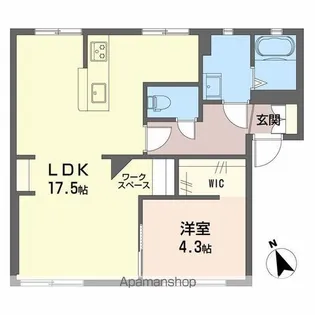 フレグランススギヤマ【B103号室】の間取り