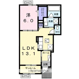 ブリッサ鯖江 B【1階】の間取り