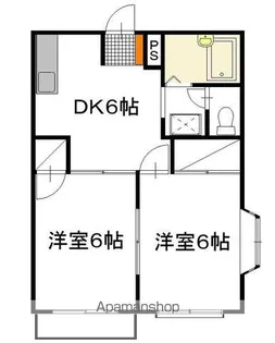 ロックヒル【101号室】の間取り