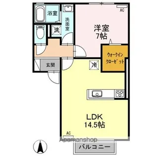 フレマリール若宮 ABCD【2階】の間取り