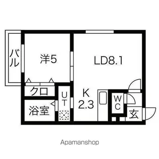 スリーナインXY【4階】の間取り