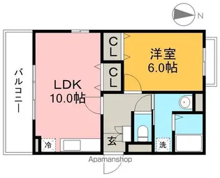 S−ONE【3階】の間取り